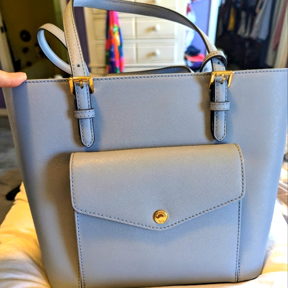 Michael Kors slate blue purse